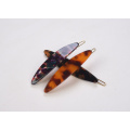 High quality plain tortoiseshell  acetate barrettes for women